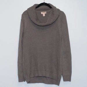 Forever 21 Gray Cowl Neck Sweater L